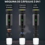 Cafetera Portatil Capsulas 3 en 1 compatible con Nespresso Dolce Gusto y Café Molido - Mini Cafetera Portátil Multicapsulas