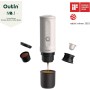 OutIn Nano Cafetera Espresso Eléctrica Portátil, Cafetera de Viaje para Camping, Cafetera de Coche Autocalentable con USB-C, Con
