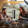 Cafetera Portátil Cápsula de Espresso 3 en 1, Cafetera Multicápsulas con Autocalentamiento de 2 a 6 Minutos, para Cápsulas
