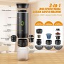 Cafetera Portátil Cápsula de Espresso 3 en 1, Cafetera Multicápsulas con Autocalentamiento de 2 a 6 Minutos, para Cápsulas