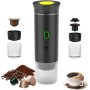Umisu 3 en 1 Cafetera Espresso Portátil, Máquina de Café Portátil Eléctrica Café Expreso Recargable para Cápsulas Pequeñas o