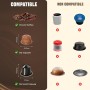 Umisu 3 en 1 Cafetera Espresso Portátil, Máquina de Café Portátil Eléctrica Café Expreso Recargable para Cápsulas Pequeñas o