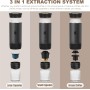 Umisu 3 en 1 Cafetera Espresso Portátil, Máquina de Café Portátil Eléctrica Café Expreso Recargable para Cápsulas Pequeñas o