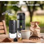 Set Cafetera Portátil Cápsulas + Molinillo de Café Eléctrico con Batería Recargable + Bolsa de Transporte Impermeable |