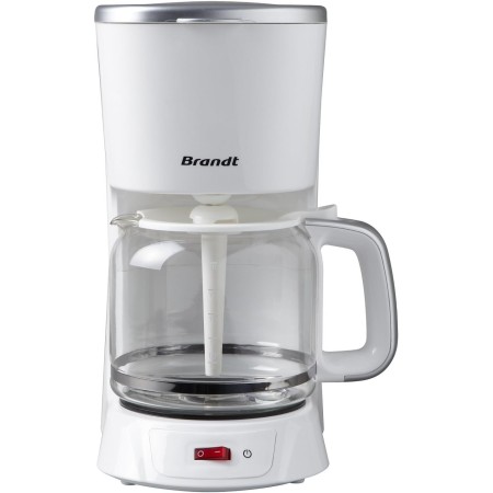 Brandt CAF1318S Cafetera de Goteo, 1000 W, 1.8 litros, Negro y Gris