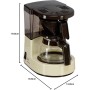 Melitta Cafetera de filtro con jarra de vidrio, Para 2 tazas de café, Aromaboy, Crema, 1015-03
