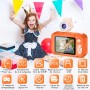 ARNSSIEN Camara Fotos Infantil,Camara de Fotos para Niños con Lente de 180°Flip y Pantalla IPS 2,4 Pulgadas,Juguete de