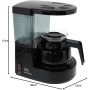Melitta Cafetera de filtro con jarra de vidrio, Para 2 tazas de café, Aromaboy, Crema, 1015-03