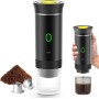 Cafetera espresso 3 en 1, cafetera multicápsulas con autocalentamiento de 4 a 6 minutos, para cápsulas pequeñas o grandes y café