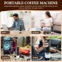 Cafetera espresso 3 en 1, cafetera multicápsulas con autocalentamiento de 4 a 6 minutos, para cápsulas pequeñas o grandes y café