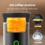 Winwj Cafetera portátil eléctrica de cápsulas, con batería para camping y viajes, cafetera de 12 V para coche con