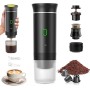 VHV Cafetera Portatil, Cafetera Portátil Cápsula de Espresso 3 en 1, Autocalentamiento de 2a6 Minutos, Para Cápsulas Pequeñas o