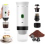 VHV Cafetera Portatil, Cafetera Portátil Cápsula de Espresso 3 en 1, Autocalentamiento de 2a6 Minutos, Para Cápsulas Pequeñas o