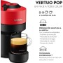 Krups Nespresso VERTUO Pop XN9204 - Cafetera de cápsulas, máquina de café expreso, 4 tamaños tazas, tecnología Centrifusion, 35%