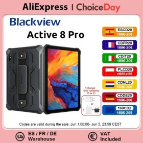 Blackview Active 8 Pro Tabletas resistentes Android 14 Pantalla de 10,