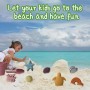 Melearch Juguetes de Playa para niños, Juego de 10 Piezas de Arena, Cubo y Pala, Herramientas de Arena Divertidas al Aire Libre