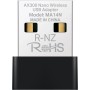 Mercusys MA14N AX300 WiFi 6 WiFi USB, Memoria WiFi para PC Fijo, 287 Mbps a 2,4 GHz, Adaptador WiFi USB para Windows 11/10/7,