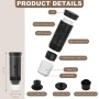 Bostar Máquina de Café Portátil, Cafetera Espresso 3 en 1 Eléctrica Portátil Expreso Recargable para Cápsulas Pequeñas o Grandes