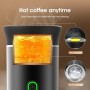 Nicoone Cafetera espresso portátil para camping, máquina de café expreso, inalámbrica, eléctrica, 3 en 1, cafetera en polvo para