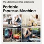 Nicoone Cafetera espresso portátil para camping, máquina de café expreso, inalámbrica, eléctrica, 3 en 1, cafetera en polvo para