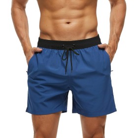 Bañador Hombre Corto Shorts de Secado Rápido con Malla Forro Verano Bañador Natacion Hombre Pantalones Cortos Hombres para Playa