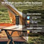 Aischens Cafetera Espresso Portátil Mini,Cafetera de Viaje Eléctrica con Calentamiento para Coche y USB-C,Compatible con