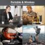 Aischens Cafetera Espresso Portátil Mini,Cafetera de Viaje Eléctrica con Calentamiento para Coche y USB-C,Compatible con