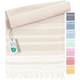 Fit-Flip Toallas Playa Hammam – Pareos Grandes de algodón 100% – Toalla Pareo compacta, Gigante y Secado rápido – Fouta XL