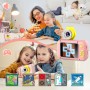 ARNSSIEN Camara Fotos Infantil,Camara de Fotos para Niños con Lente de 180°Flip y Pantalla IPS 2,4 Pulgadas,Juguete de