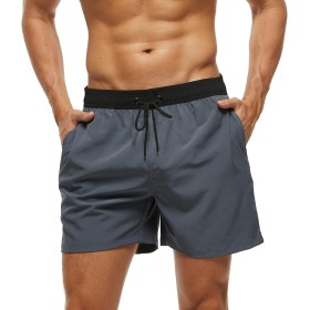 Bañador Hombre Corto Shorts de Secado Rápido con Malla Forro Verano Bañador Natacion Hombre Pantalones Cortos Hombres para Playa