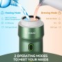 Kssiaz Cafetera Espresso Portátil, Máquina de Café Eléctrica con Autocalentamiento, USB y Cargador de Coche, Mini Cafetera con