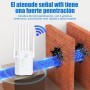 Repetidor,Amplificador de señal WiFi, 6 Antenas, 2 Puertos LAN, Amplia área de Cobertura, Señal Fuerte, Ideal para la Oficina y