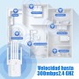 Repetidor,Amplificador de señal WiFi, 6 Antenas, 2 Puertos LAN, Amplia área de Cobertura, Señal Fuerte, Ideal para la Oficina y