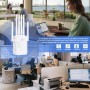 Repetidor,Amplificador de señal WiFi, 6 Antenas, 2 Puertos LAN, Amplia área de Cobertura, Señal Fuerte, Ideal para la Oficina y