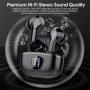 Auriculares inalámbricos BT5.3, auriculares estéreo HiFi con micrófono