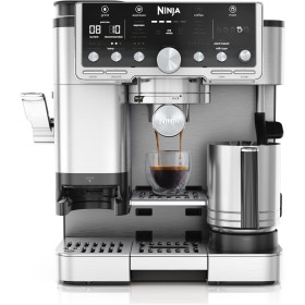 Ninja Luxe Pro Cafetera 3 en 1 para latte, cappuccino, cold brew y espresso con molinillo y espumador de leche integrados, fácil
