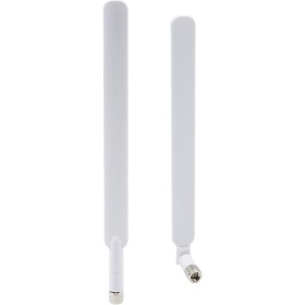 Antena 4G LTE SMA macho blanca 10dBi, 2 paquetes Cellular Trail Cameras Extender compatible con B593S-850 B880 B890 B310 B593 4G