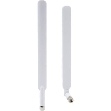 Antena 4G LTE SMA macho blanca 10dBi, 2 paquetes Cellular Trail Cameras Extender compatible con B593S-850 B880 B890 B310 B593 4G