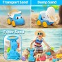 KIMIGO Juguetes Playa,Juguetes Arena,33pcs Juguetes de Playa para Niños con Cubo,Palas y Bolsa de Malla Reutilizable,Gafas de