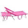LOLAhome Pack 2 Sillas Playa Plegables | Ligera Portátil | Baja y Reclinable de 4 Posiciones | para Camping, Piscina, Terraza o