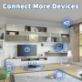 Bingfu Antena WiFi Doble Banda 2,4 GHz 5 GHz 5,8 GHz 3dBi Antena MIMO Conector RP-SMA para Enrutador WiFi Tarjeta de Red
