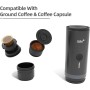 CERA+ Máquina de Espresso Eléctrica Portátil Auto-calentamiento en 3-4 Minutos, Cafetera Mini de 20 Bares con Batería