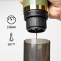 CERA+ Máquina de Espresso Eléctrica Portátil Auto-calentamiento en 3-4 Minutos, Cafetera Mini de 20 Bares con Batería