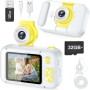 ARNSSIEN Camara Fotos Infantil,Camara de Fotos para Niños con Lente de 180°Flip y Pantalla IPS 2,4 Pulgadas,Juguete de