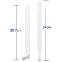 10dBi Antena 4G LTE Antena SMA Macho(2-Paquete), 19cm SMA Antenna Network Antena Compatible con Módem 4G LTE Router Cámara IP