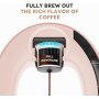 BENFUCHEN Cafetera de un solo uso con filtro de café molido, cafetera Americano Mini cafetera/tetera de una taza, control de un
