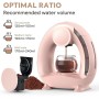 BENFUCHEN Cafetera de un solo uso con filtro de café molido, cafetera Americano Mini cafetera/tetera de una taza, control de un