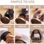 BENFUCHEN Cafetera de un solo uso con filtro de café molido, cafetera Americano Mini cafetera/tetera de una taza, control de un