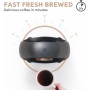 BENFUCHEN Cafetera de un solo uso con filtro de café molido, cafetera Americano Mini cafetera/tetera de una taza, control de un