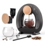 BENFUCHEN Cafetera de un solo uso con filtro de café molido, cafetera Americano Mini cafetera/tetera de una taza, control de un